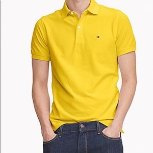 Tommy Hither Polo yellow boy shirt Size M